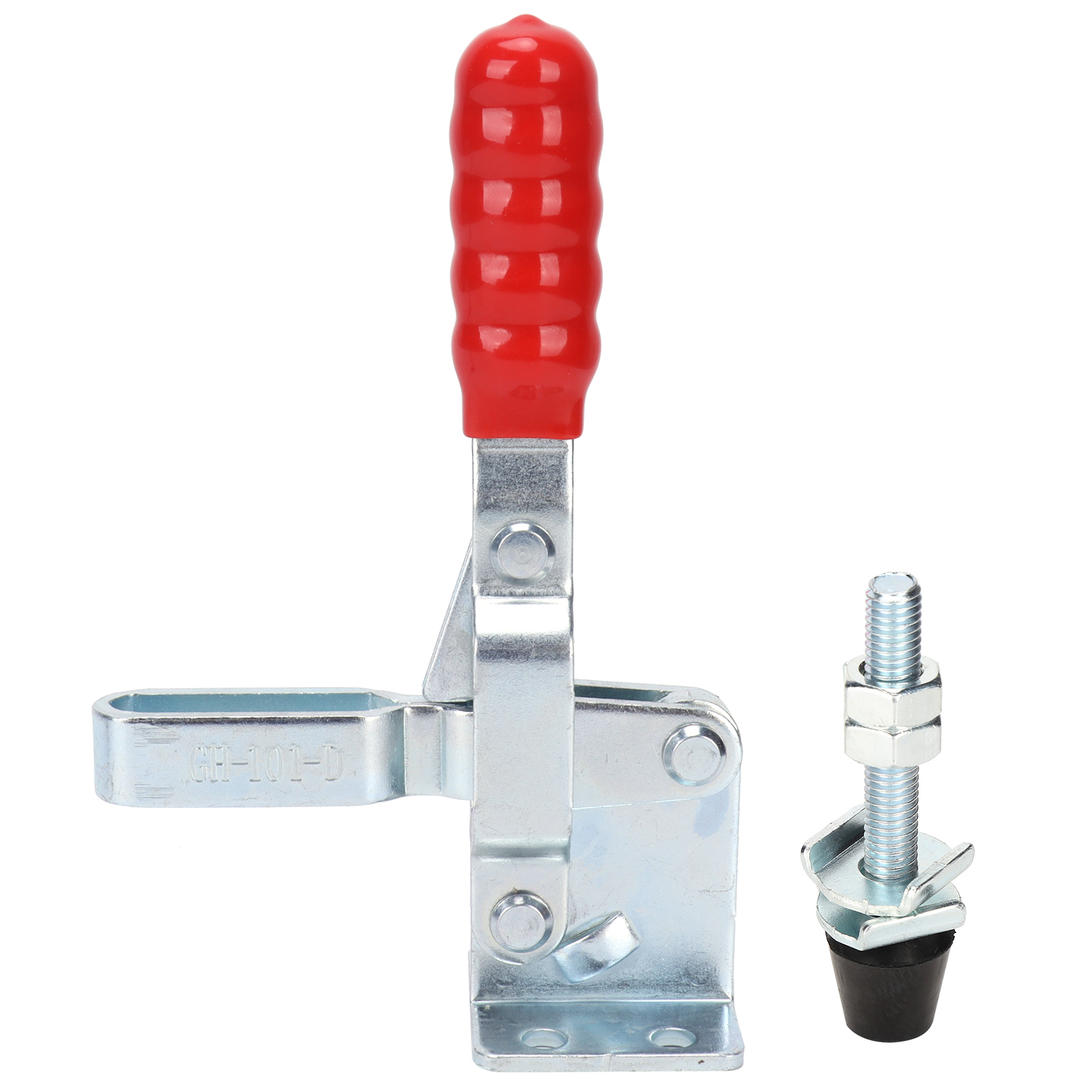Pince à genouillère horizontale GRID COOL, serrage rapide 180 kg, fer et plastique, 10 x 15 cm