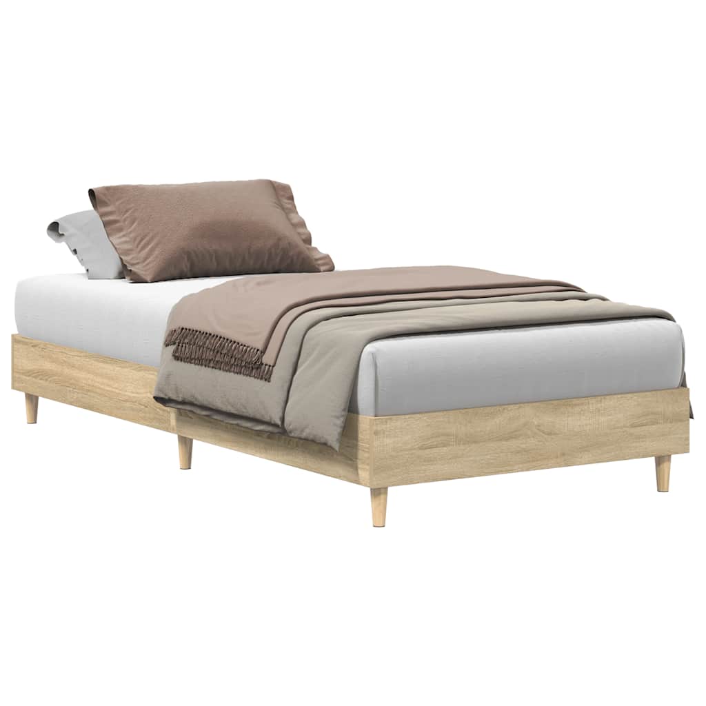 Cadre De Lit Sans Matelas Chêne Sonoma 90x200 Cm Vidaxl
