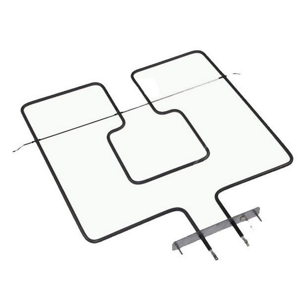 Whirlpool Schwarz Ersatzteil - Heizelement Oberhitze 1400 W - Bauknecht, Ignis, Privileg, Ariston Hotpoint, Indesit