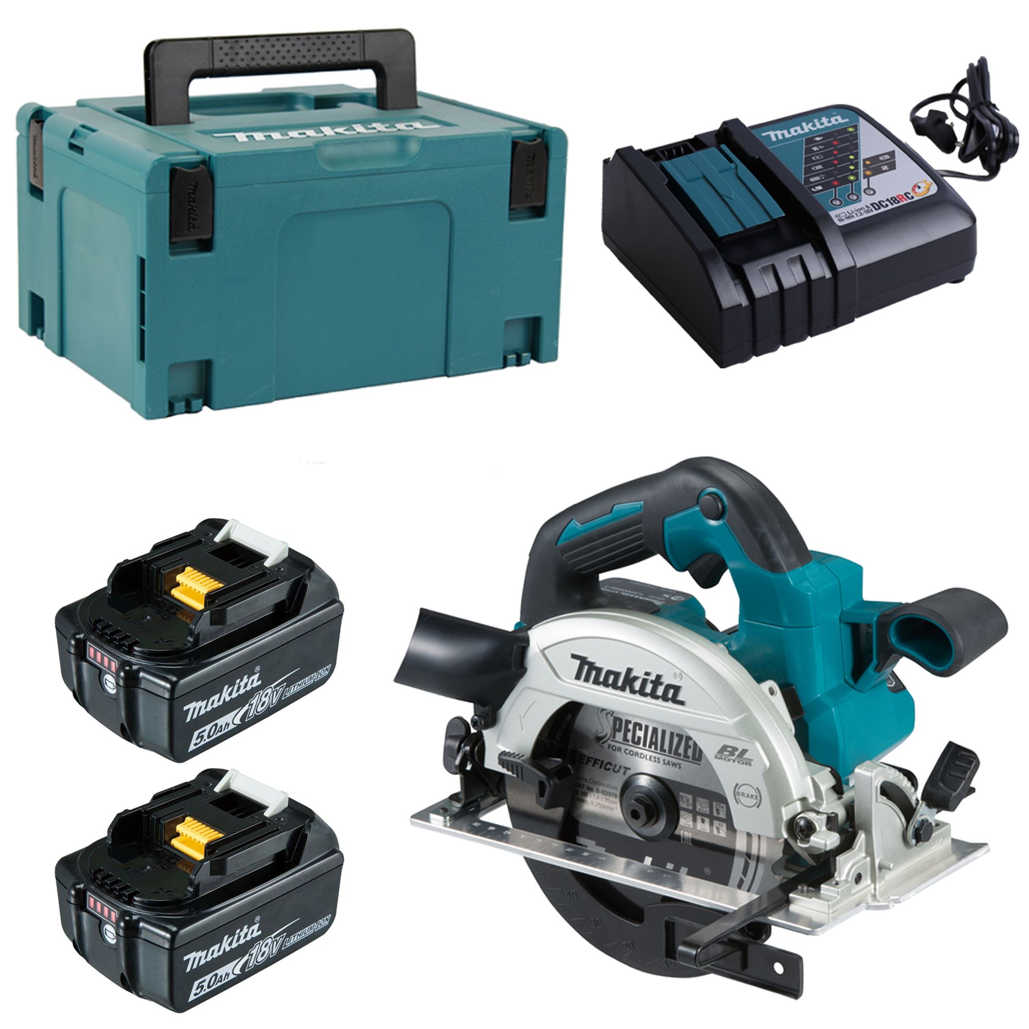 Makita DHS660RTJ - Kreissäge - kabellos - 165 mm - 2 Batterien - 18 V - Image 4