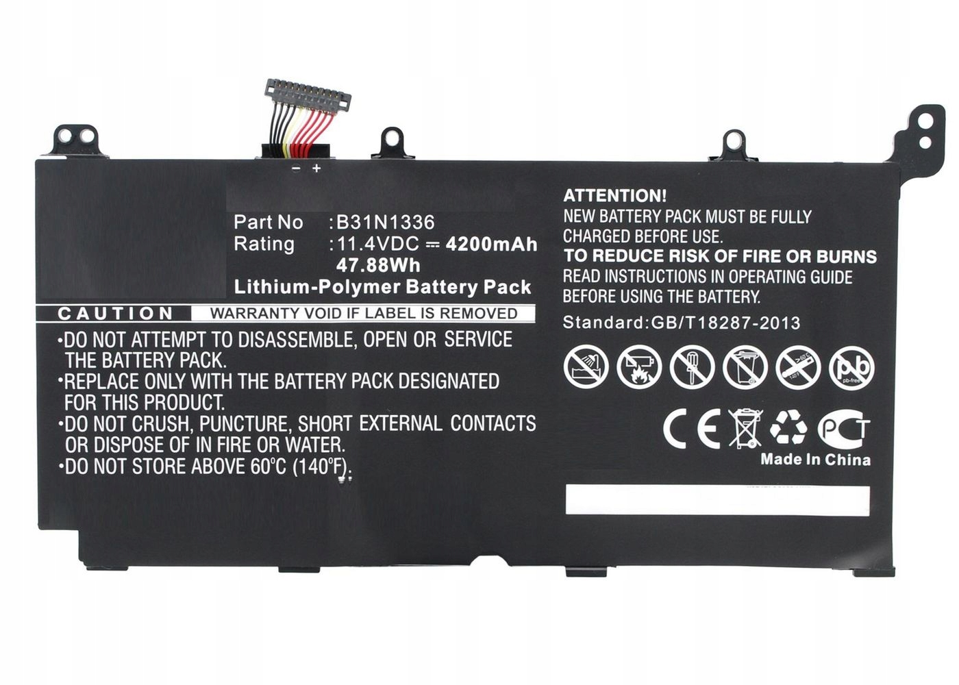 Microbattery Coreparts Akku Für Asus B31n1336