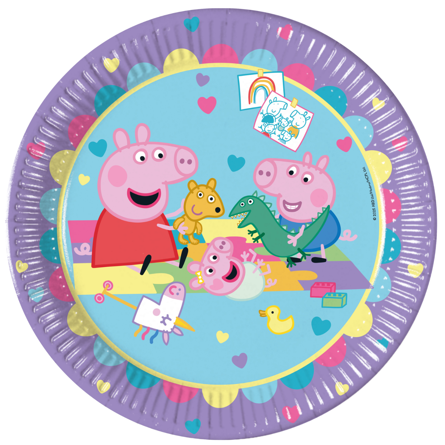 Procos Blau Peppa Pig Pappteller 23 Cm 8 Stück.