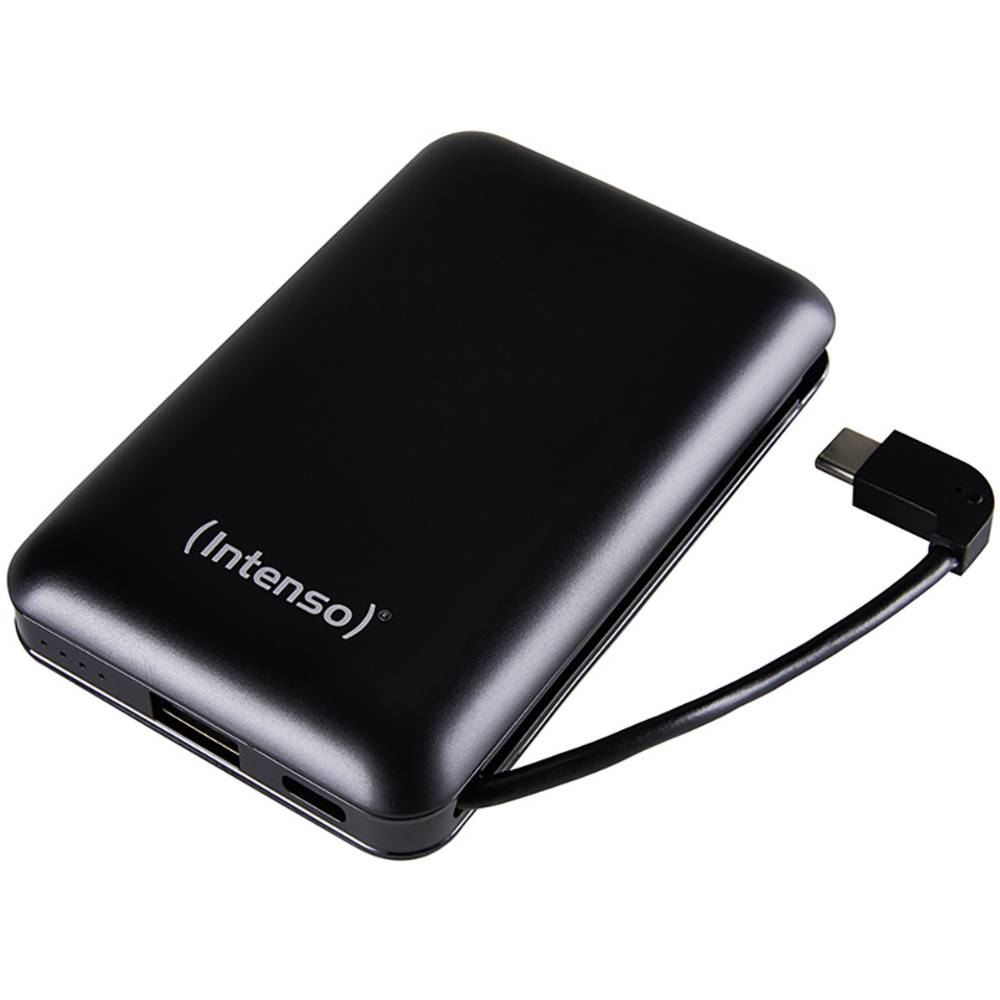Intenso - Xc10000 Power Bank 10000 Mah Lipo Usb-a, Usb-c® Nero Indicazione Di Stato
