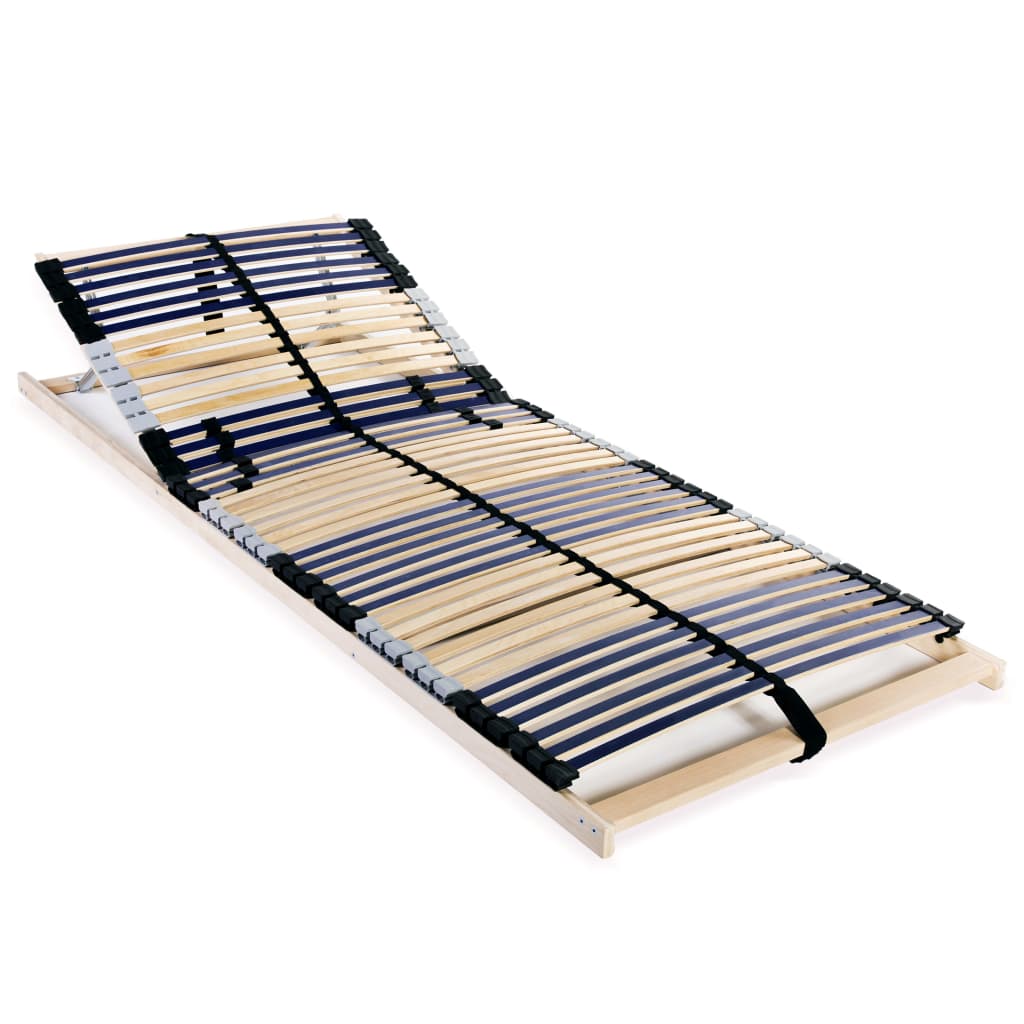 Vidaxl - Slatted Bed Base Without Mattress With 42 Slats 7 Zones 90x200 Cm