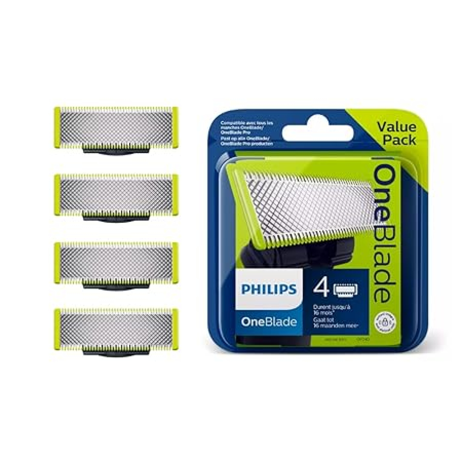 Philips OneBlade QP240 Ersatzklingen - 4 Stück. - Bild 6