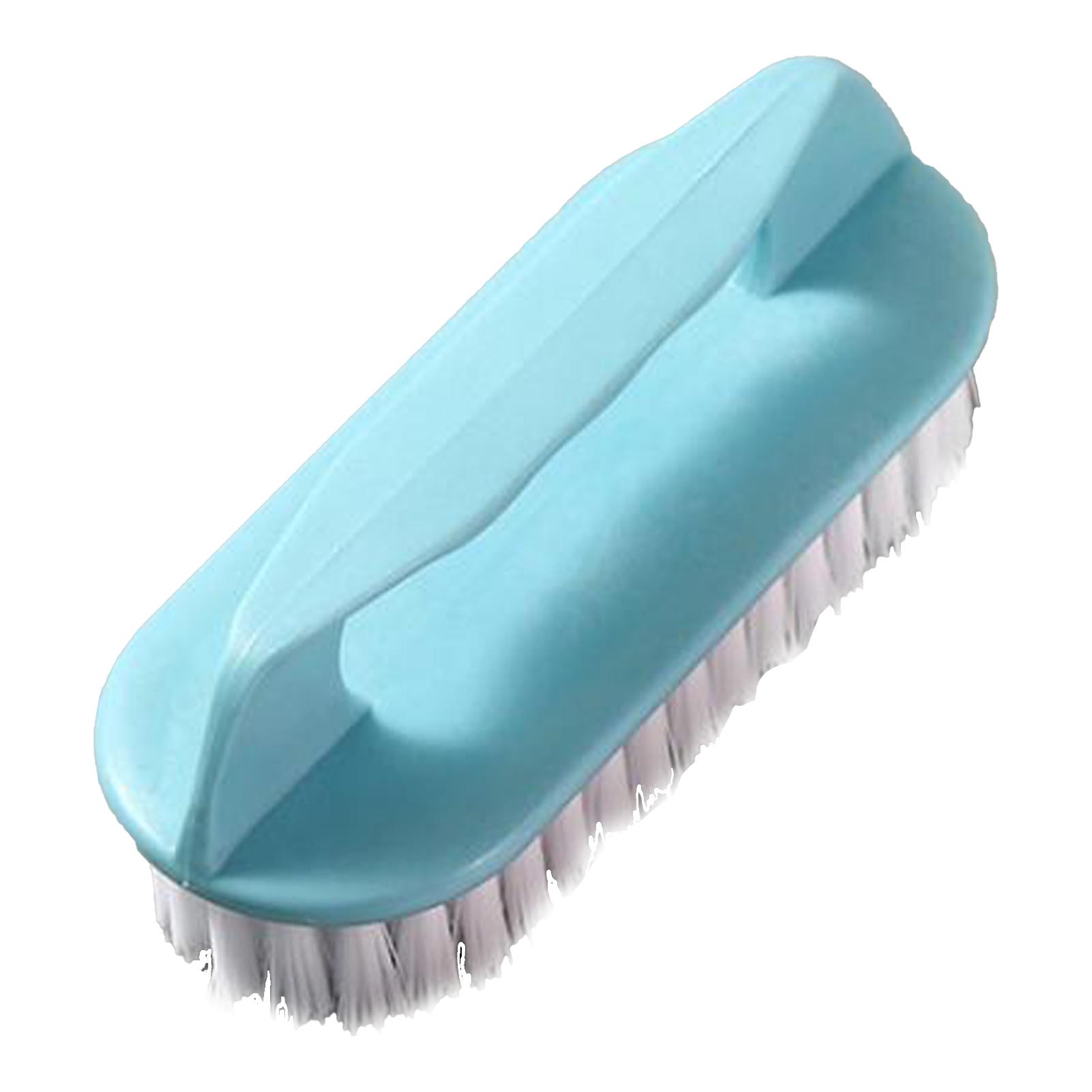 Brosse à linge multifonction à poils doux PP, bleu, pour chaussures, vêtements et tapis