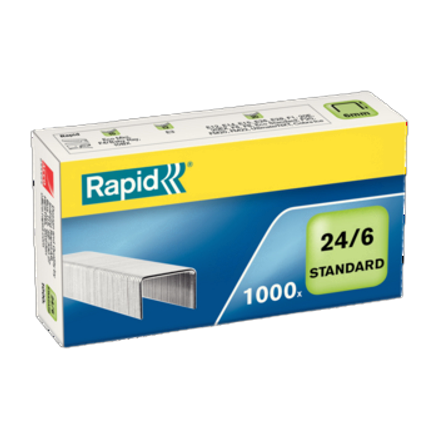 Rapid Heftklammern 24/6 Standard, Verzinkt, 1.000 Stück - Bild 11