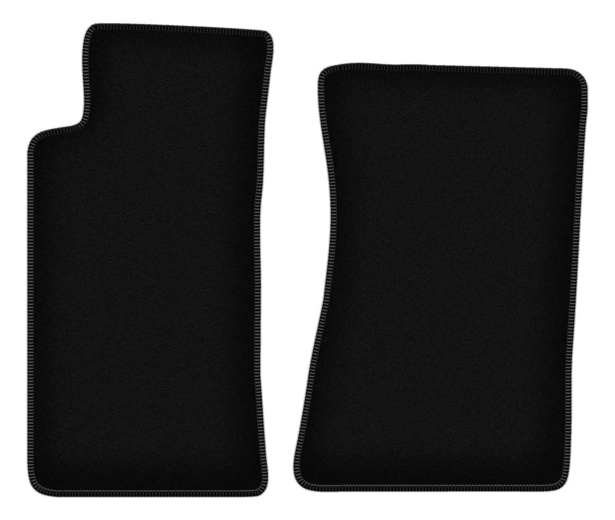 Juego de alfombras de terciopelo para Mazda MX-5 II NB convertible (1998-2005) -Juego de alfombrillas para coche de color negro (2 piezas)