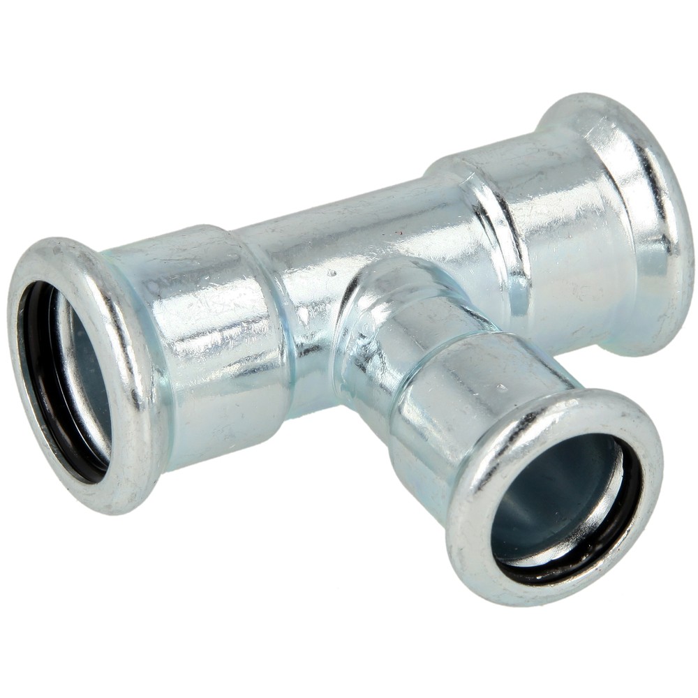 Le Sanitaire Versilbert Reduzier-T-Stück 18X15x18 Stahlpresse