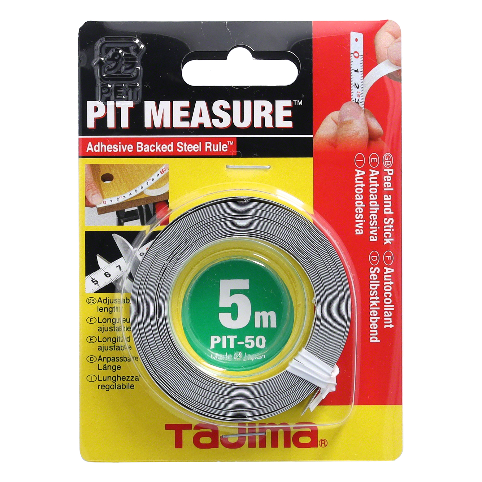 Tajima Weiss Längenmesswerkzeug, Bandmass Pit 5 M (5 M) - Bild 2