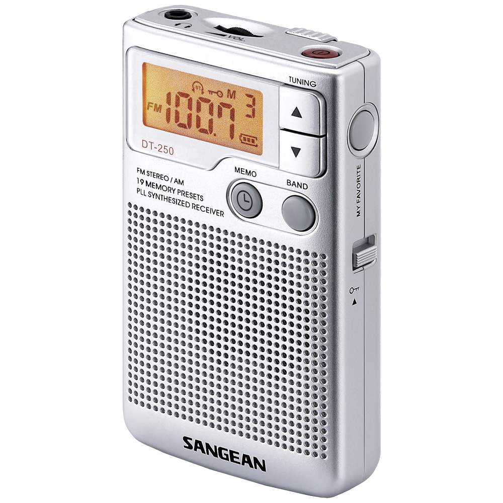 Sangean Versilbert Dt-250 Silber