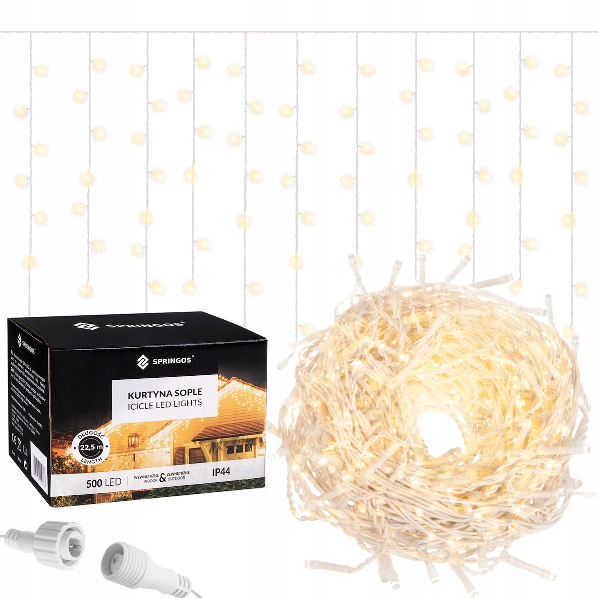 Springos Sople 1500 Led Aussen Ip44 Lampen Vorhang 67m