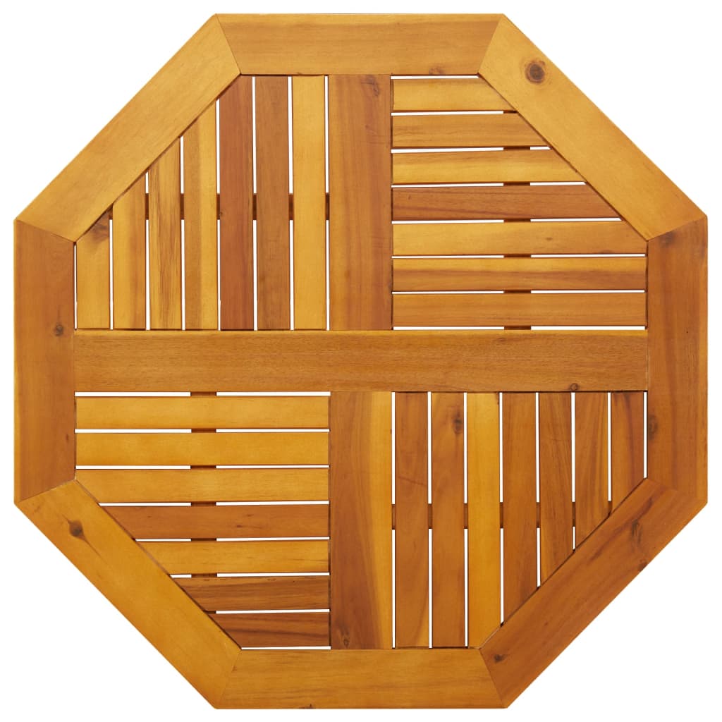 Dessus De Table 80x80x2,2 Cm Octogonal Bois Massif D'Acacia - Vidaxl