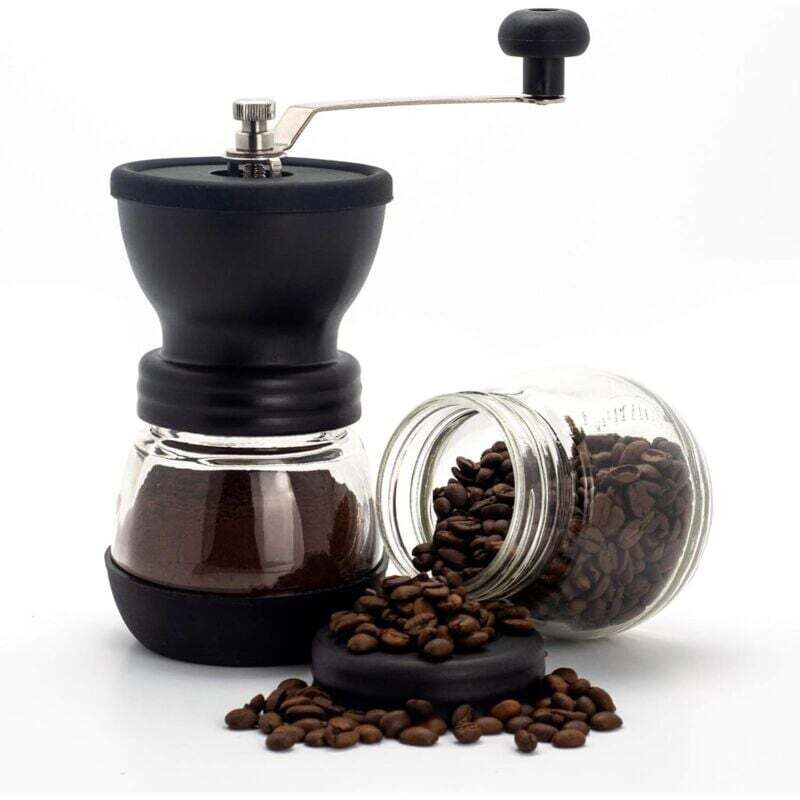 [mai Utilizzato]macinacaffè Manuale In Ceramica Con Macinatura Regolabile - Macinacaffè Per Chicchi Di Caffè - Macinacaffè Portatile - Design Compatto Per Uso Domestico, In Ufficio E All'aperto