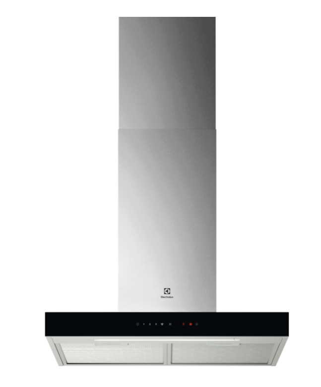 Electrolux - Lft826x Cappa Aspirante A Parete 60cm Nero/inox 600m³/h Classe A Hob2hood