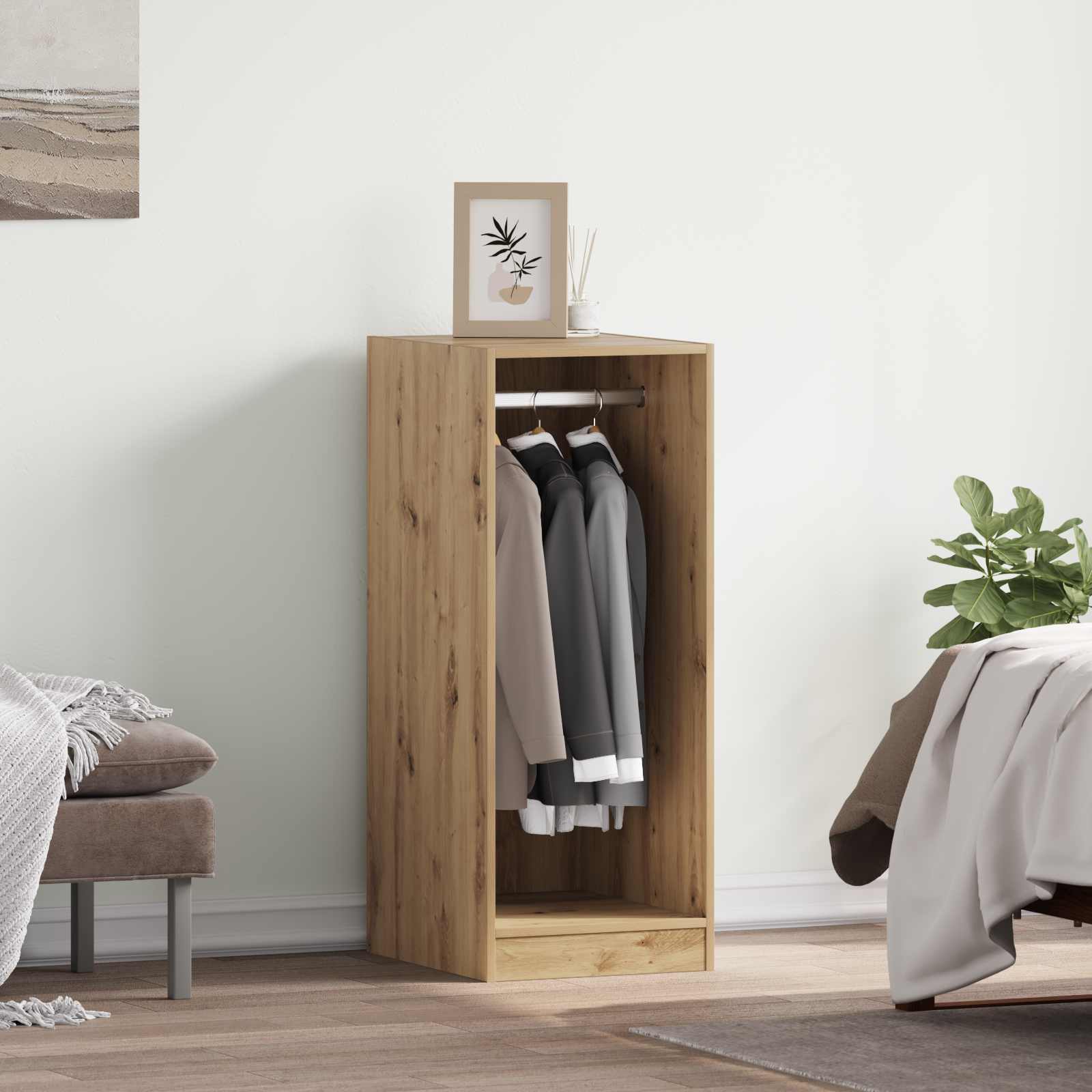 Vidaxl – Armoire Avec Étagère En Bois D'Ingénierie 41 X 48 X 102 Cm