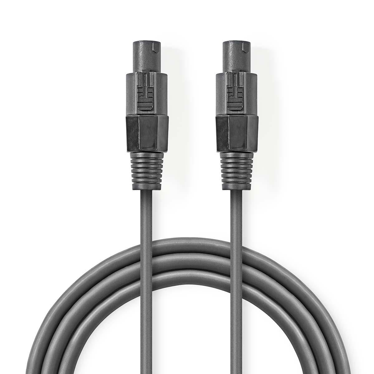 Nedis Dunkelgrau Lautsprecherkabel 48 X 020 Mm Kupfer 500 M Rund Pvc Papphulle 403