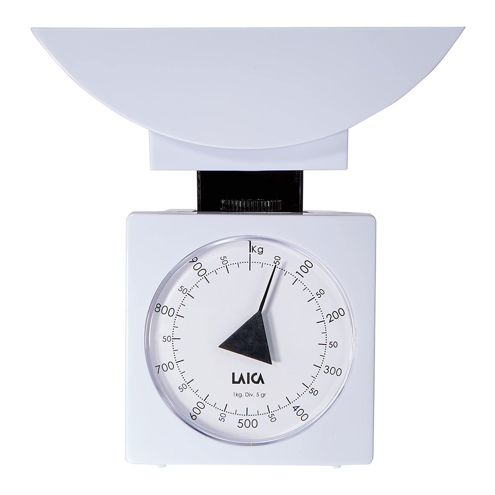 Laica Weiß Mechanische Waage Mit Er Schüssel 1Kg Ks711 - Bild 2