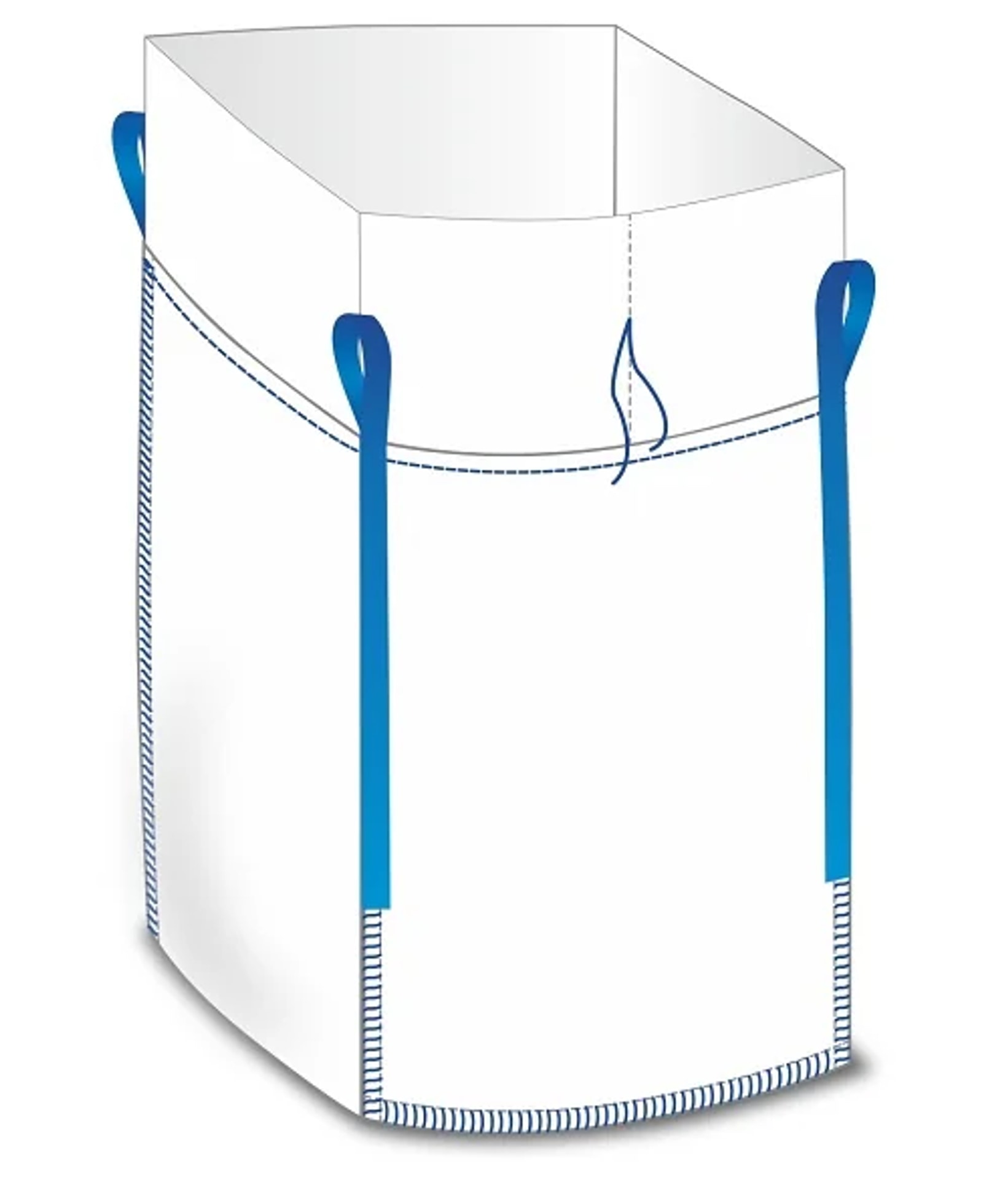 Big bag 90 x 90 x 110 cm avec jupe et couvercle, capacité 1000 kg, 1 pièce