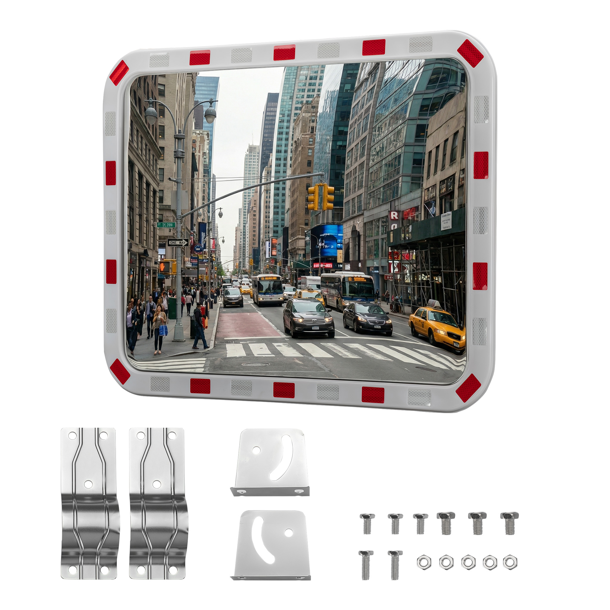 Wiltec – Miroir De Sécurité Convexe 70 X 90 Cm – Incassable En