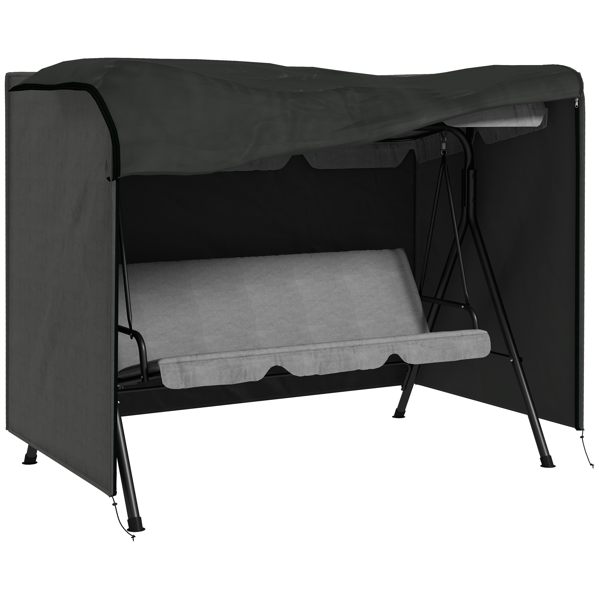 Housse Protection Balancelle Jardin Gris Foncé Imperméable Anti-uv