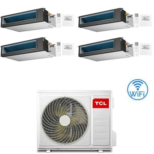 Climatizzatore Condizionatore Tcl Canalizzato Wi-fi R32 Quadri Split Inverter 12000 + 12000 + 18000 + 18000 Btu Con U.e. Mt4250 Classe A++/a+ Novitá