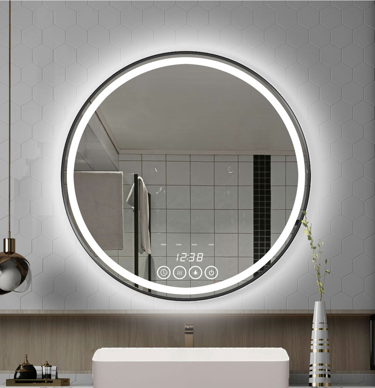 Miroir De Salle De Bain Rond Led Antibuée 60 Cm