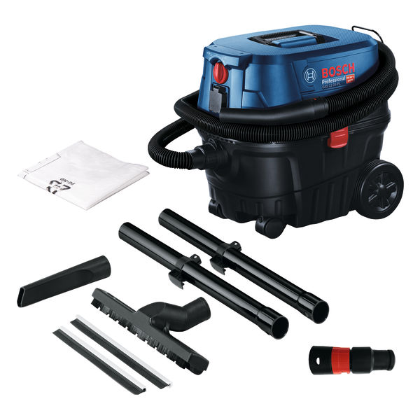 Bosch Professional 060197C100 GAS 12-25 PL Aspirapolvere a Cilindro Secco e Bagnato HEPA 21 L 1250 W 65 l-s 200 mbar colore Nero Blu