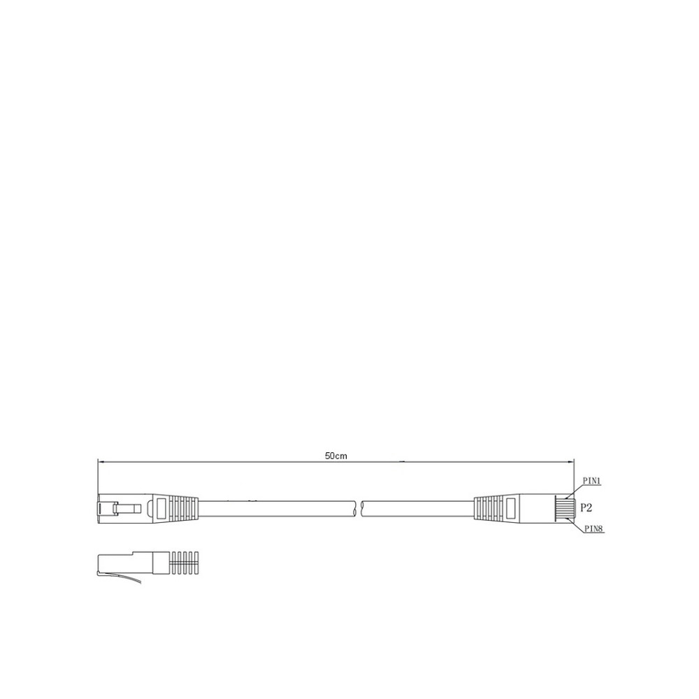 Lanberg Grau Ftp Patchkabel Kat. 5E 0,5 M