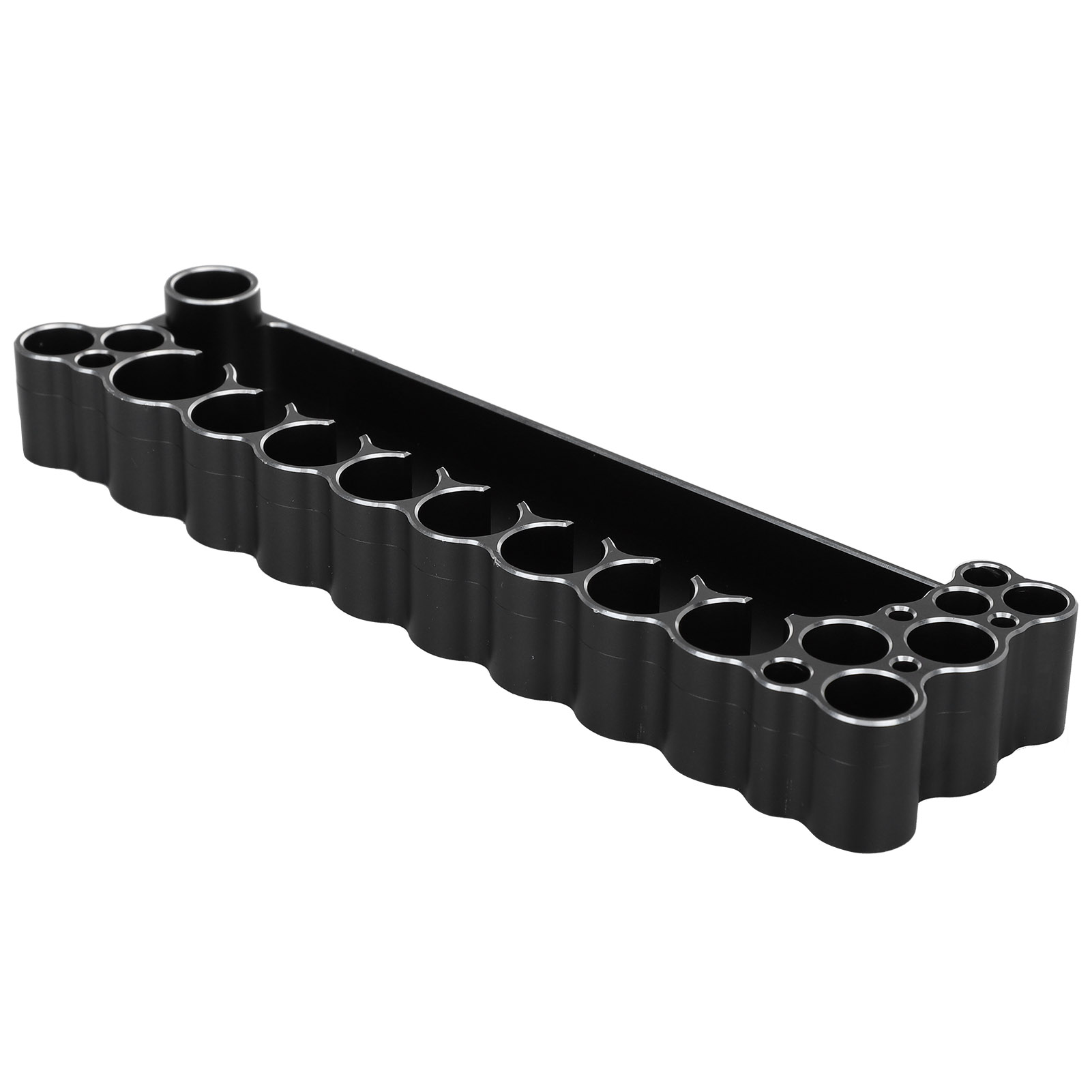 Support de rangement mural pour voiture RC en alliage d'aluminium noir, 215 x 58 x 25 mm