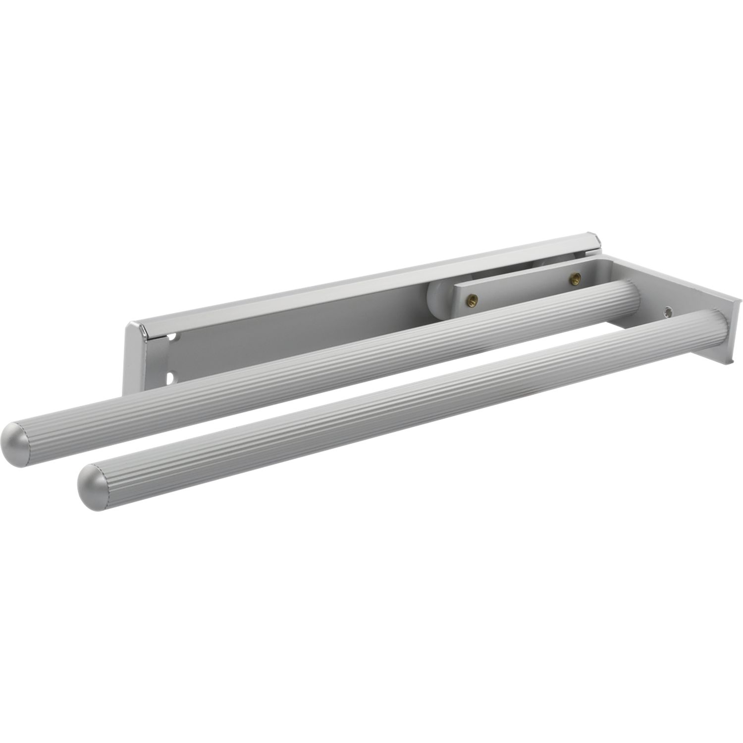 Vasalat Versilbert - Geschirrtuch-Auszug Pluto 2-Armig 442 Mm Alu Silber Matt