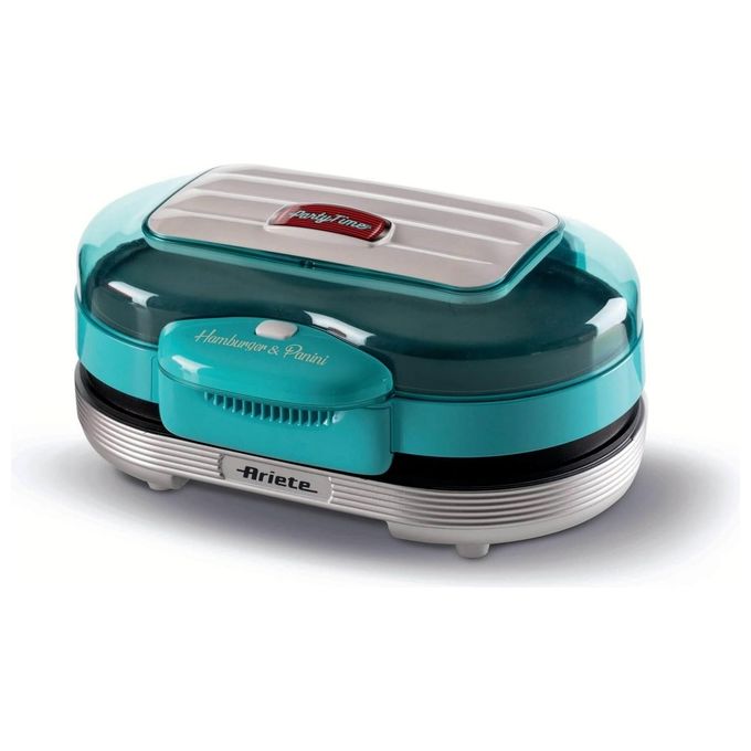 Hamburgermaker - ARIETE - 205 HAMBURGER MAKER PARTY TIME - 1200 W - 2 Fächer - Antihaftbeschichtete Platten - Bild 9
