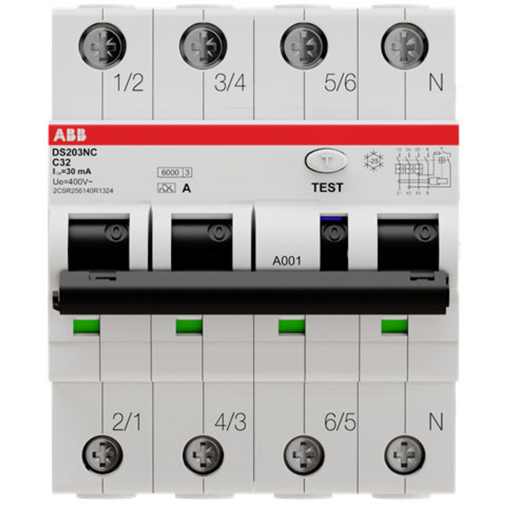Abb Grün Automatischer Schalter Rcbo