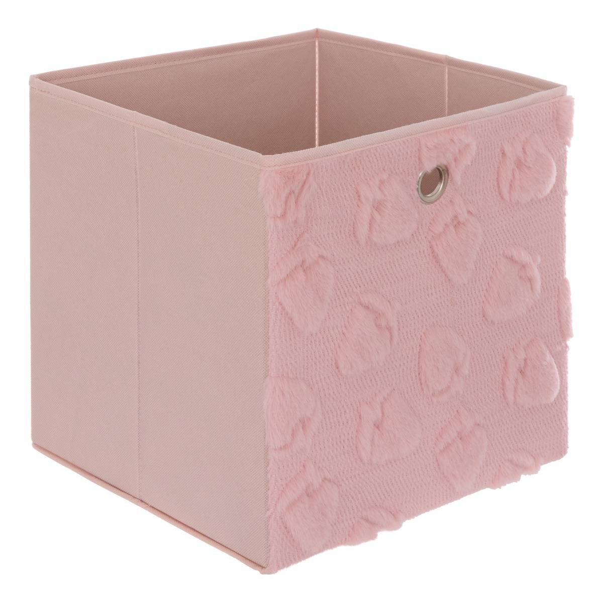 Fraci Aufbewahrungskorb 30x30cm Rosa Erdbeermotiv - Atmosphera Créateur D'Intérieur
