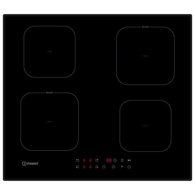 Indesit Is F 18q60 Ne Piano Cottura A Induzione 60cm 4 Zone Nero