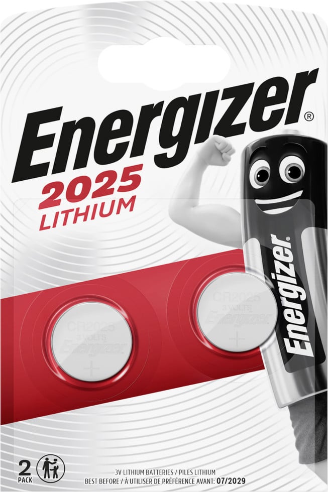 Energizer Knopfzelle Cr2025 3 V 2 St. 163 Mah Lithium Cr2025