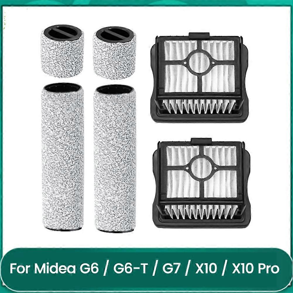 Brosse rotative et filtre HEPA pour autolaveuse Midea G6, G6-t, G7, X10, X10 Pro, pièces détachées