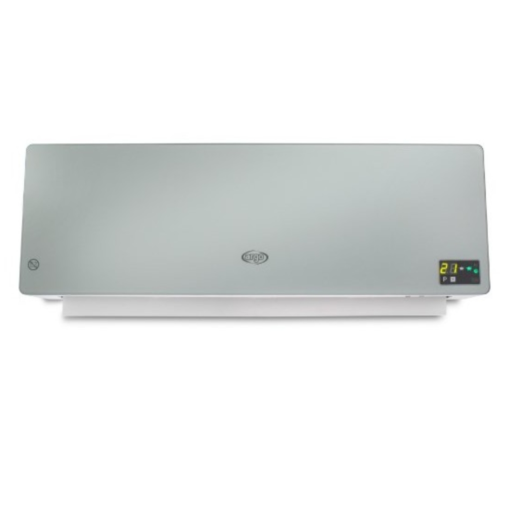 Argo Stufa Termoventilatore Ceramico Con Display Da Parete Chic Silver