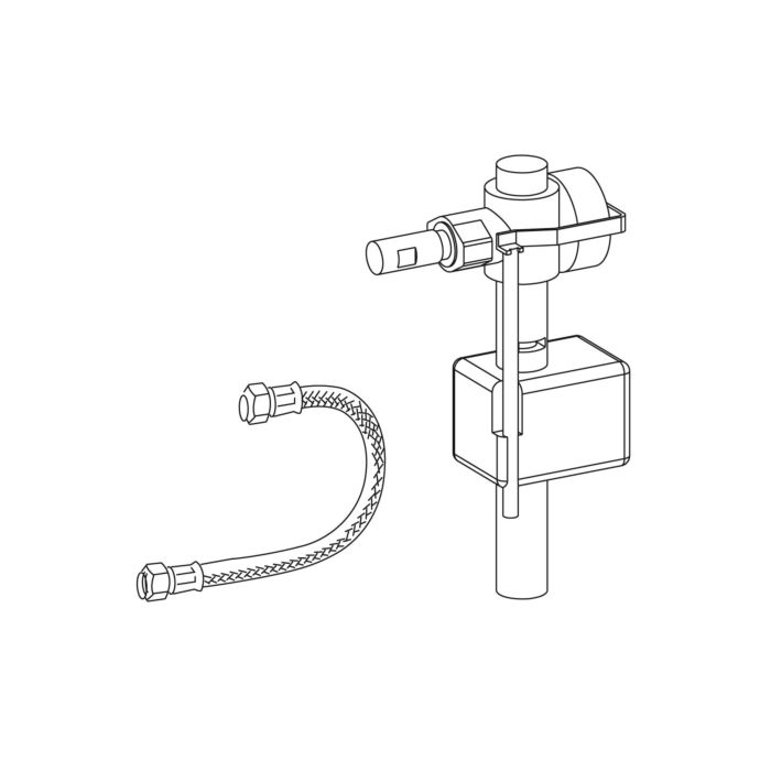 Mepa Ersatzset Upsk Sc R11, Füllventil Mit Panzerschlauch, 590267 590267 - Image 2
