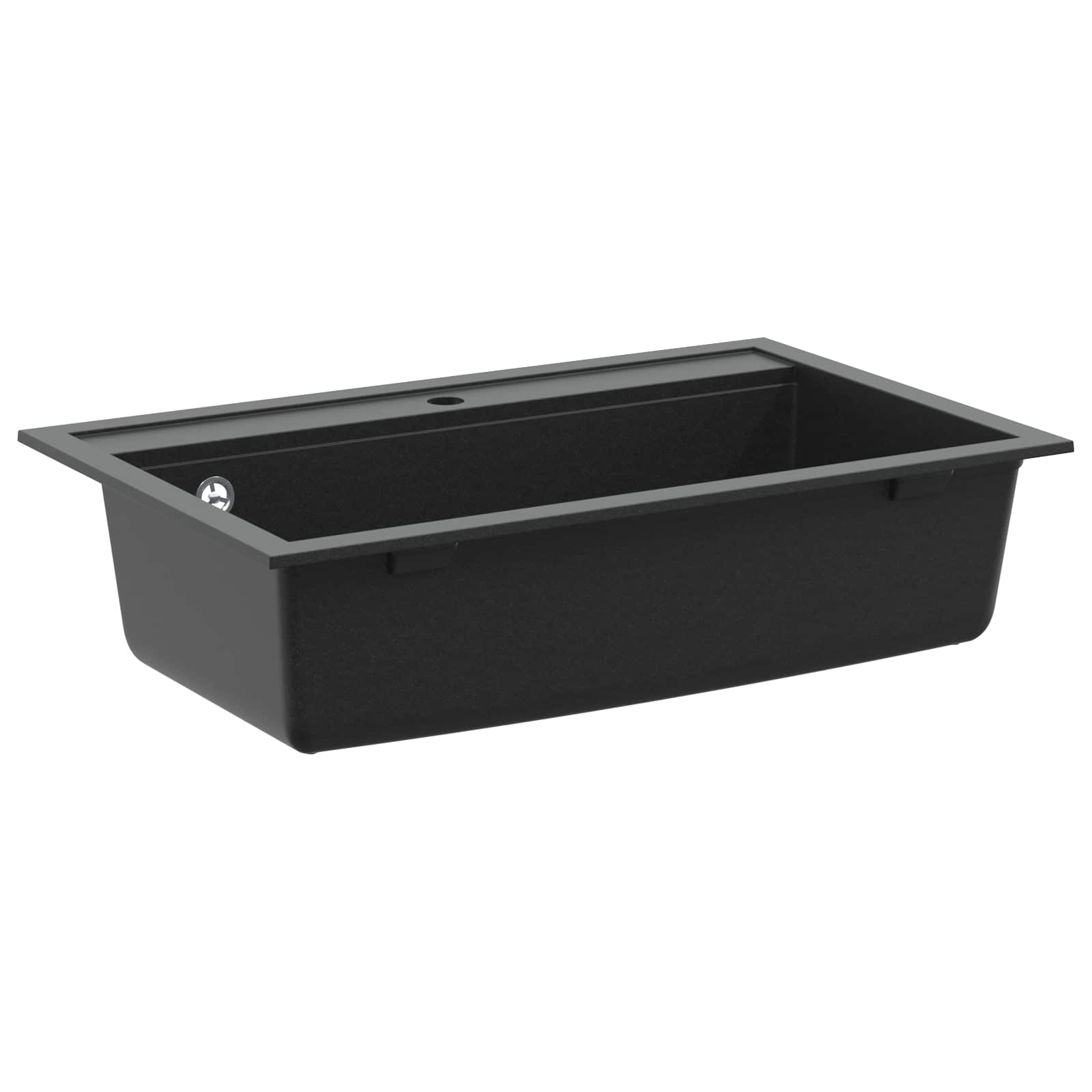 Sink Black 795 X 505 Mm Granite Vidaxl