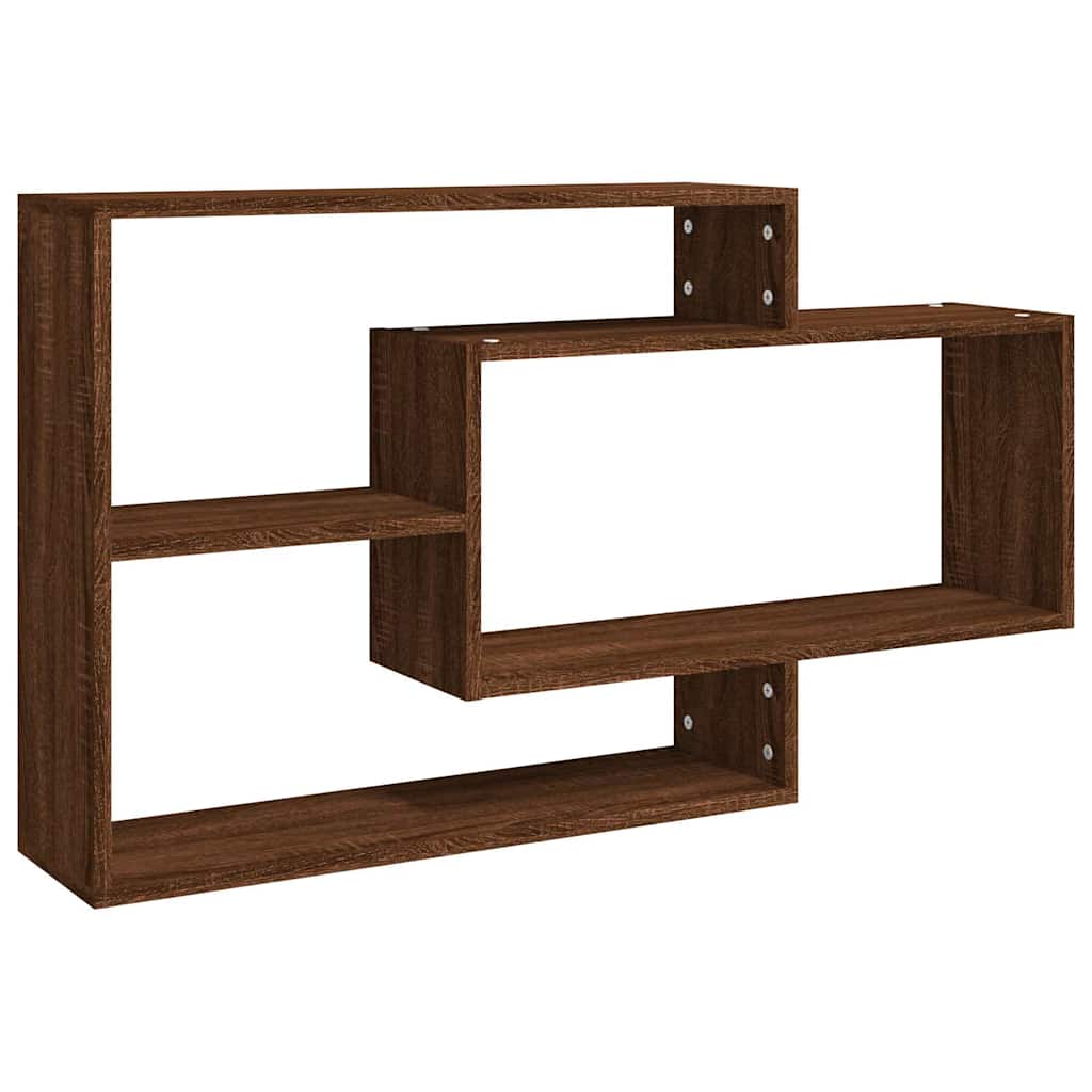 Vidaxl Braun Wall Shelf Brown Oak 104X20x58,5 Cm Engineered Wood