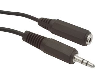 Oem Schwarz 3,5-Mm-Stereo-Audio-Verlängerungskabel 1,5 M - Bild 5