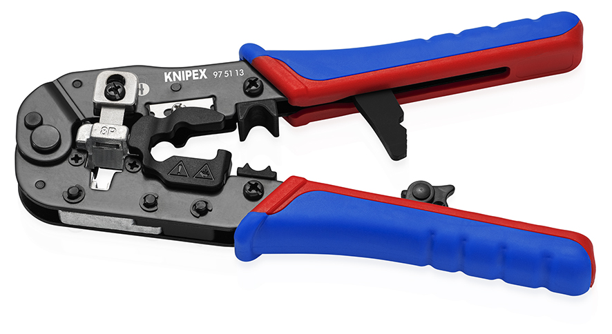 KNIPEX 97 51 13 Crimping Pliers for RJ45 Western Plugs 190 mm