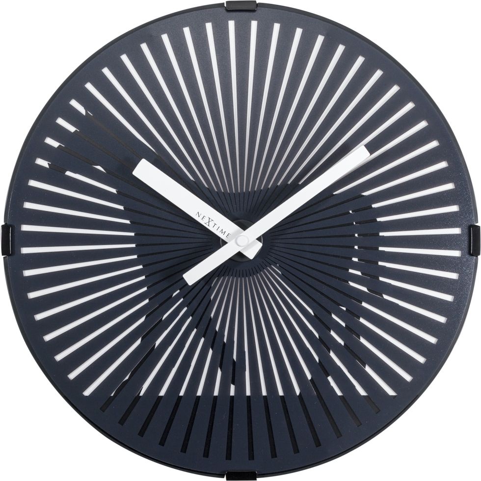 Nextime Schwarz Wanduhr Walking Horse Ø 30,5 Cm Wanduhr