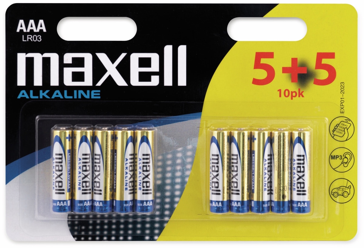 Maxell alkalische AAA/LR03 Batterien, 10 stk. - Bild 4