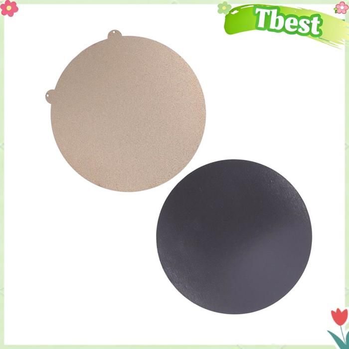Plaque d'acier flexible ronde double face avec base, adhérence PEI renforcée