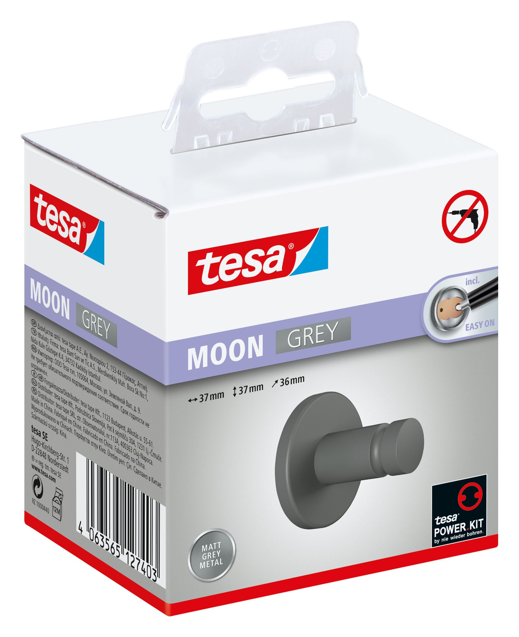 Tchibo Grau - Tesa® Moon Handtuchhaken - Image 3