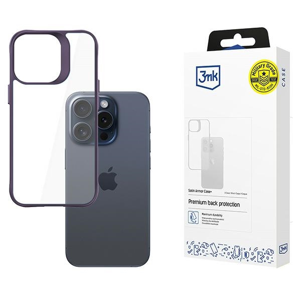 Oem Violett Iphone 15 Pro 3Mk Satin Armor Lila Hülle