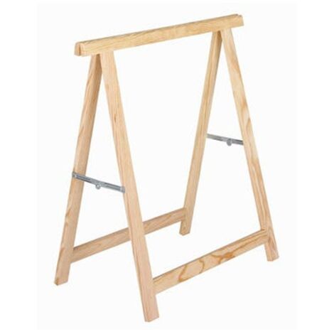 Chevalet pliant en bois massif pour menuiserie, 74 x 73,5 cm, montage sans outils