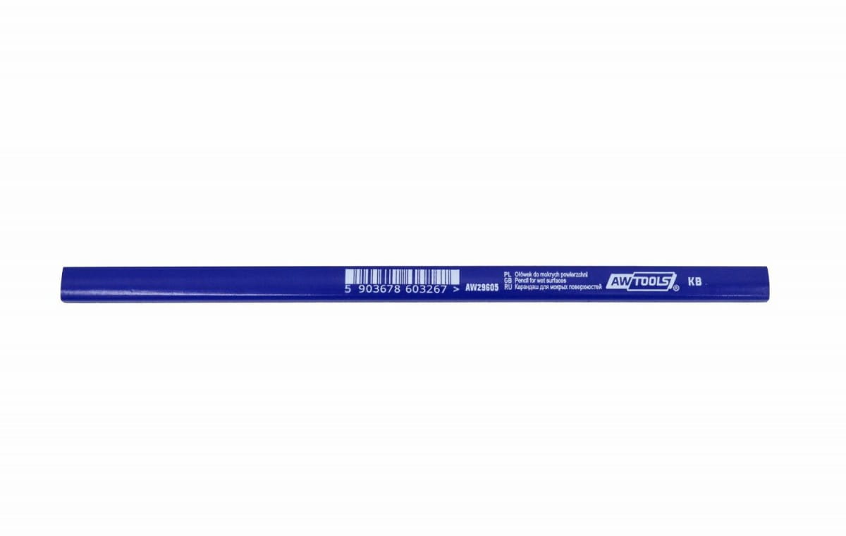 Awtools Zimmermannsbleistift Für Feuchte Oberflächen - Kb - 240 Mm - Blau - 15 Stück - Bild 3